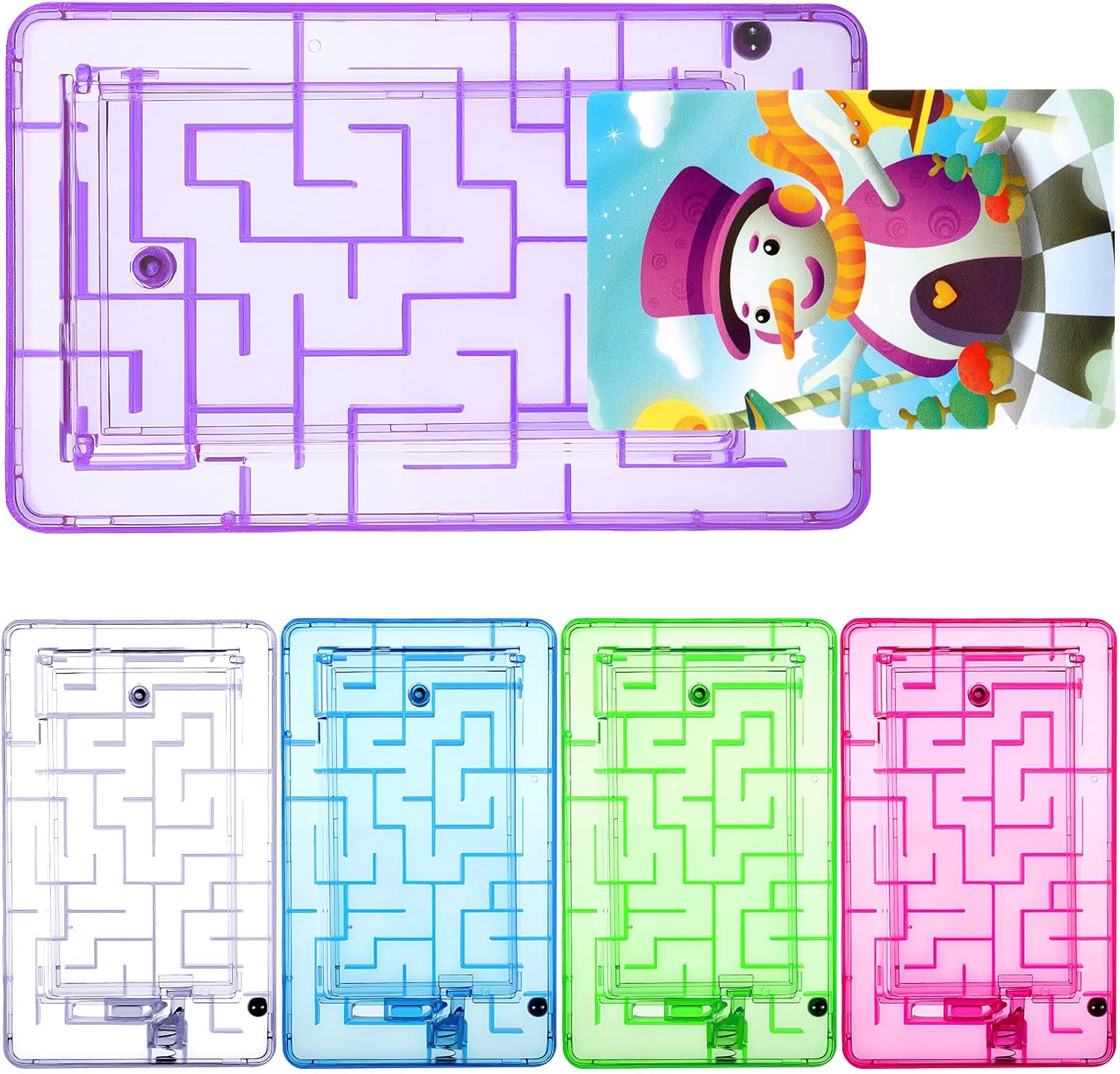 Skylety Caja de rompecabezas de dinero de 5 piezas, caja de regalo de rompecabezas, tarjetero de plástico para rompecabezas divertido, juego de