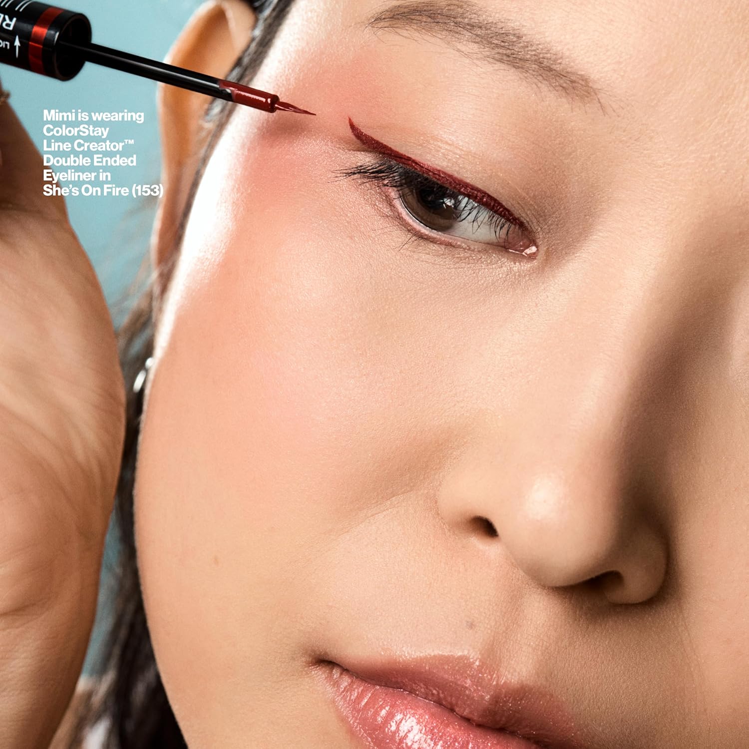 Revlon Delineador líquido y lápiz Kohl ahumado, maquillaje de ojos ColorStay Line Creator, impermeable y resistente a la transferencia, 154 Cool as