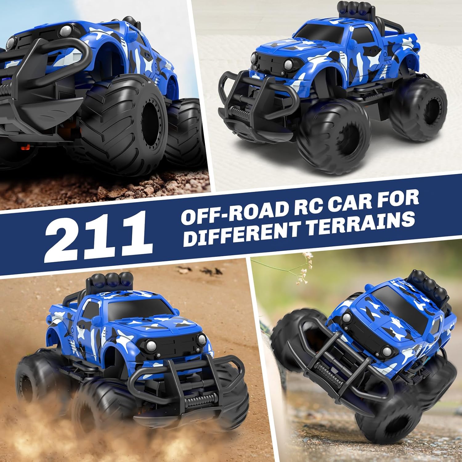 RC Cars – Juguetes para niños de 2, 3, 4 y 5 años, mini camión recargable, regalos de vehículo de juguete para niños, juguetes de automóvil a escala