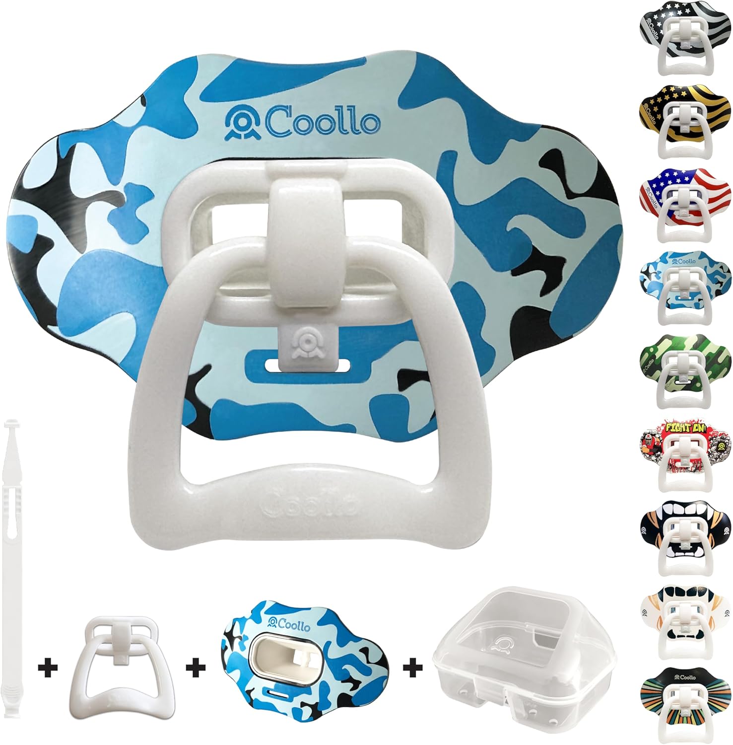 Protector bucal 2 en 1, chupete transformador de fútbol, protector de labios deportivo para adultos y jóvenes, con bandera de Estados Unidos y