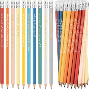 60 lápices motivacionales inspiradores a granel, lápices de aliento con mensajes positivos para mujeres, divertidos lápices con borrador para 60 lápices motivacionales inspiradores a granel, lápices de aliento con mensajes positivos para mujeres, divertidos lápices con borrador para