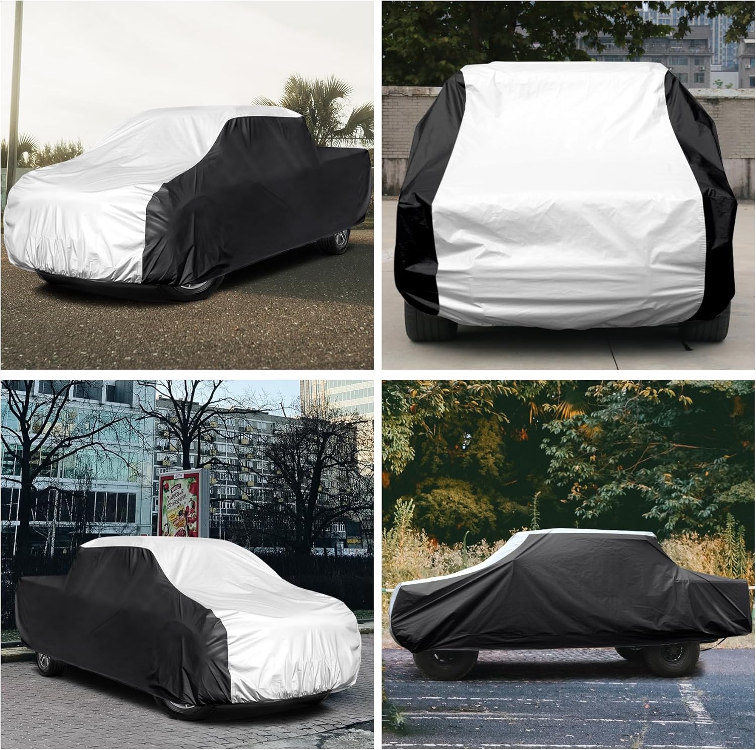 Cubierta para camión de 6 capas, cubierta completa impermeable para todo tipo de clima, cubierta completa para interiores y exteriores, protección