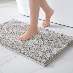 EMEMA Alfombras de baño de chenilla, antideslizantes, gruesas, suaves, absorbentes, para baño, suaves, acogedoras, duraderas, gruesas, de felpa para EMEMA Alfombras de baño de chenilla, antideslizantes, gruesas, suaves, absorbentes, para baño, suaves, acogedoras, duraderas, gruesas, de felpa para