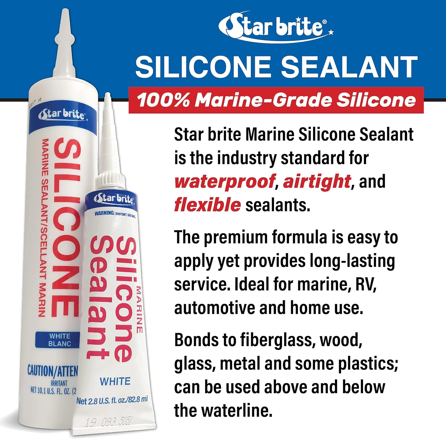 STAR BRITE Sellador de Silicona Negro 10.3 OZ. (082123)