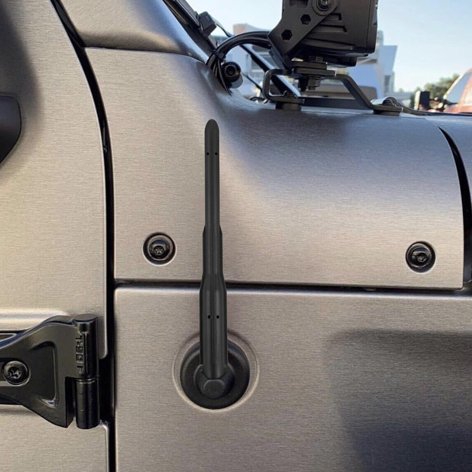 KSaAuto Antena corta para Jeep Wrangler 2007-2023, accesorios JK JL Unlimited Gladiator Accessories JT, antena de radio Jeep JK JL de 6.5 pulgadas