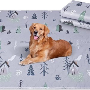 UPSKY Almohadillas lavables para orina de perros, paquete de 2 almohadillas reutilizables para cachorros, almohadillas súper absorbentes, UPSKY Almohadillas lavables para orina de perros, paquete de 2 almohadillas reutilizables para cachorros, almohadillas súper absorbentes,