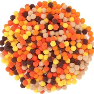 2000 pompones surtidos de 0.39 pulgadas (0.4 in), bolas peludas para manualidades y decoración (serie naranja) 2000 pompones surtidos de 0.39 pulgadas (0.4 in), bolas peludas para manualidades y decoración (serie naranja)