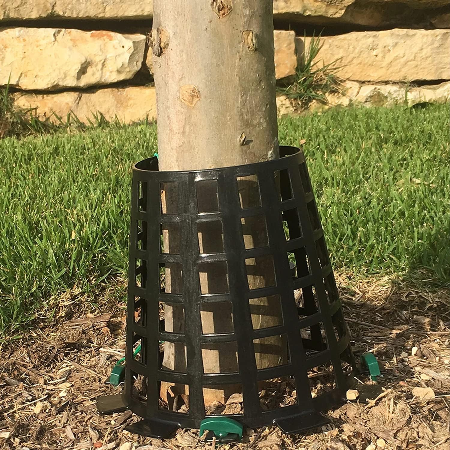 Protector de plástico para prevención de animales de árboles y plantas para césped, jardín, flores, verduras, arbustos y plantones, paquete de 3