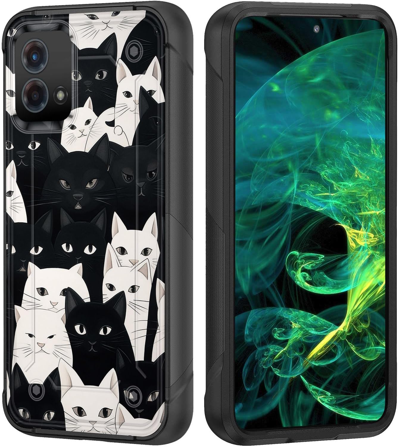 Funda para Moto G Stylus 5G 2023, resistente de doble capa de policarbonato duro y silicona suave, resistente a prueba de golpes, funda protectora