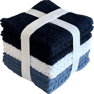 Juego de 8 paños de lavado con tejido de palomitas de maíz diseñados para exfoliar tus manos, cuerpo o cara, 100% algodón hilado en anillo extra Juego de 8 paños de lavado con tejido de palomitas de maíz diseñados para exfoliar tus manos, cuerpo o cara, 100% algodón hilado en anillo extra