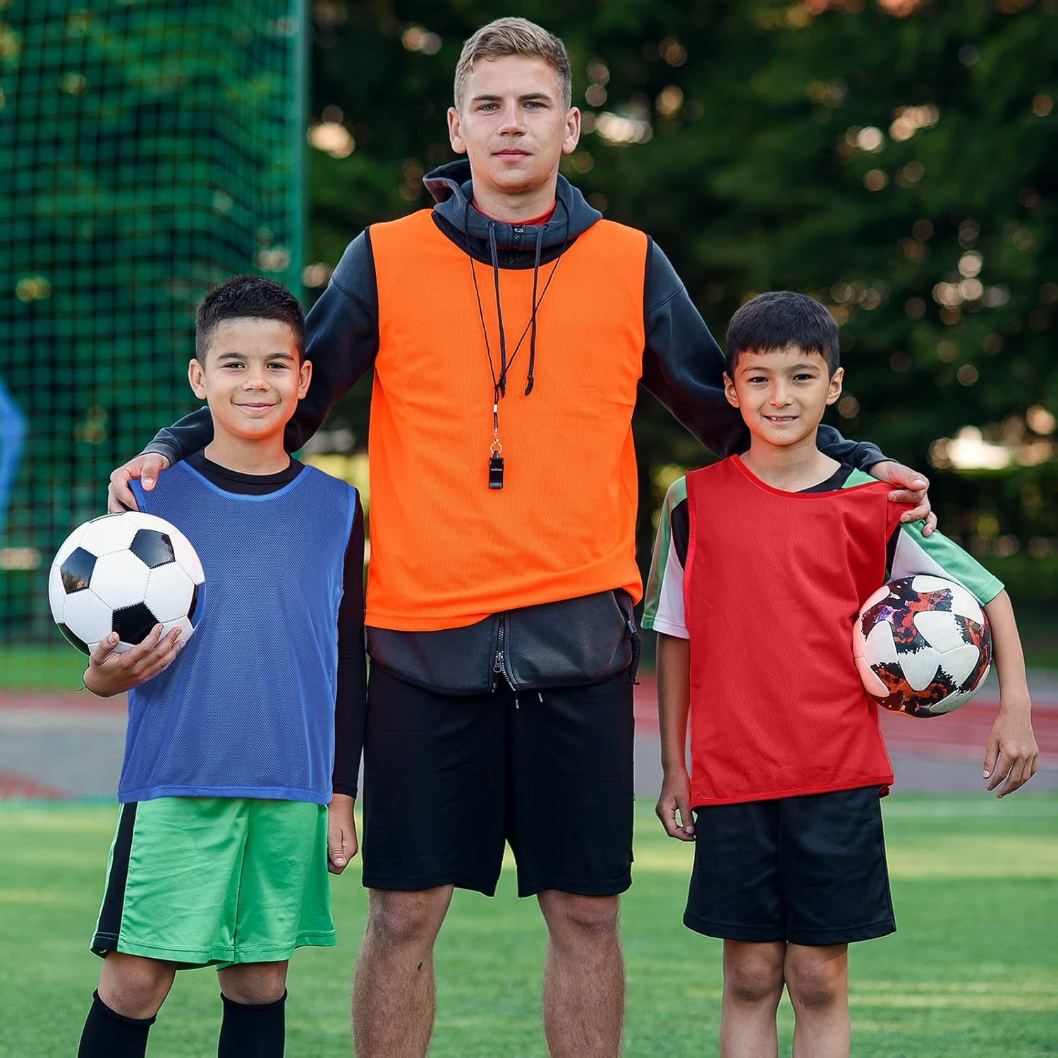 48 piezas de camisetas deportivas juveniles de fútbol para practicar baloncesto, 4 colores, 4 equipos para entrenamiento de equipo de fútbol,