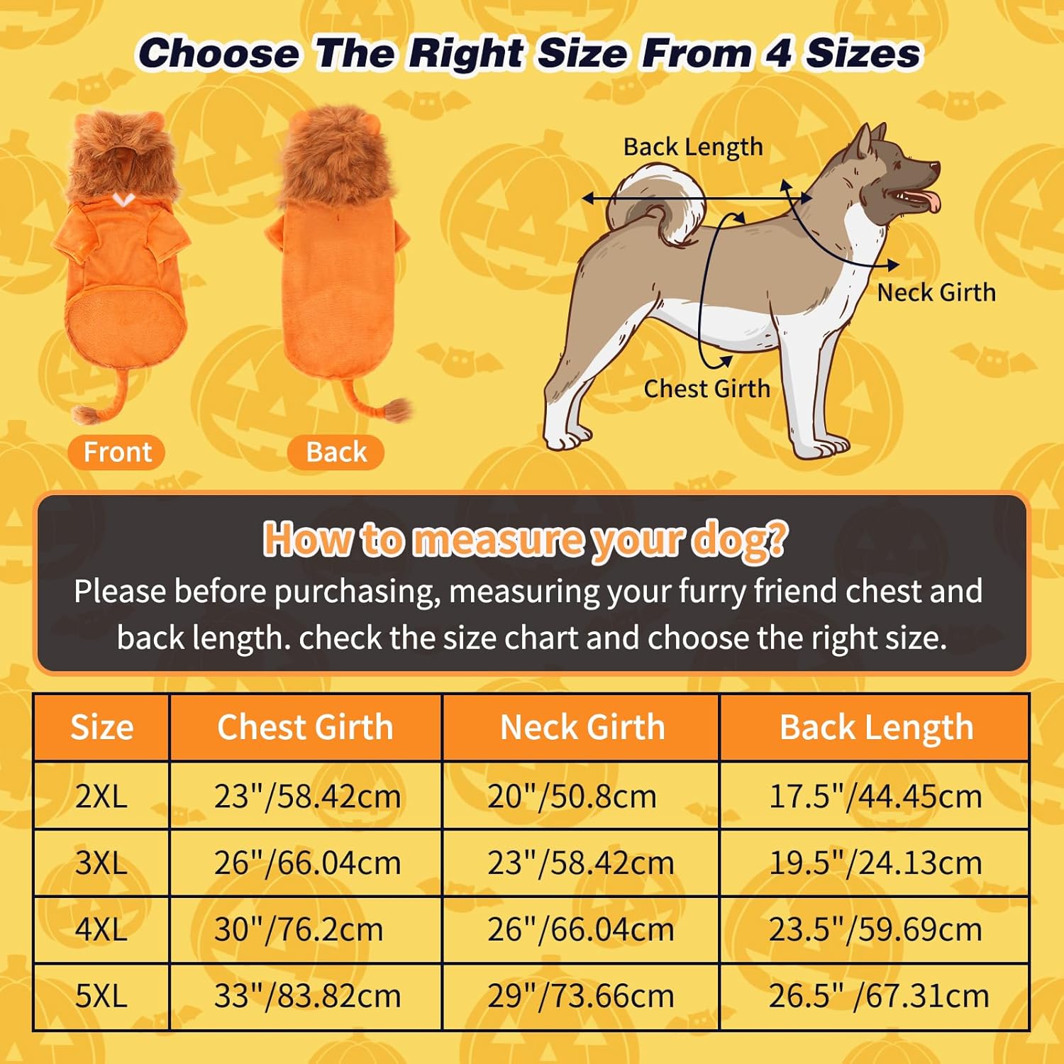 BWOGUE Disfraz de león para perros grandes, disfraz de perro león de Halloween, sudadera con capucha de forro polar cálido con agujero para correa,