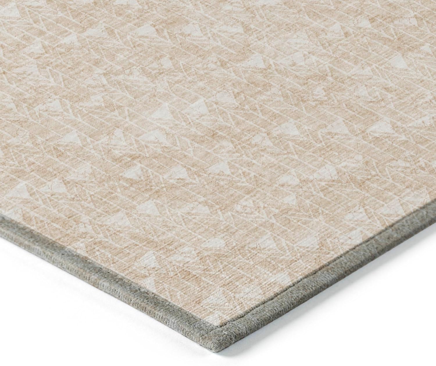 Chantille ACN514 – Alfombra beige de 3 x 5 pies, resistente a las manchas, lavable a máquina, no se desprende, para dormitorio, sala de estar,