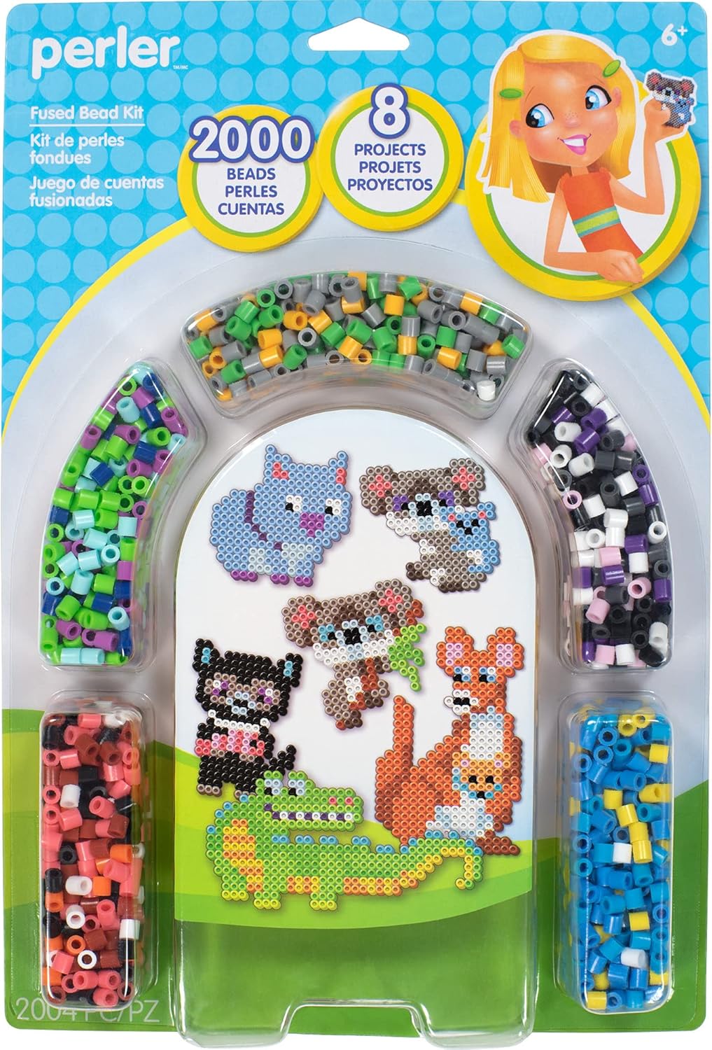 Perler Koala and Friends Fuse – Kit de manualidades para niños, multicolor 2004 piezas