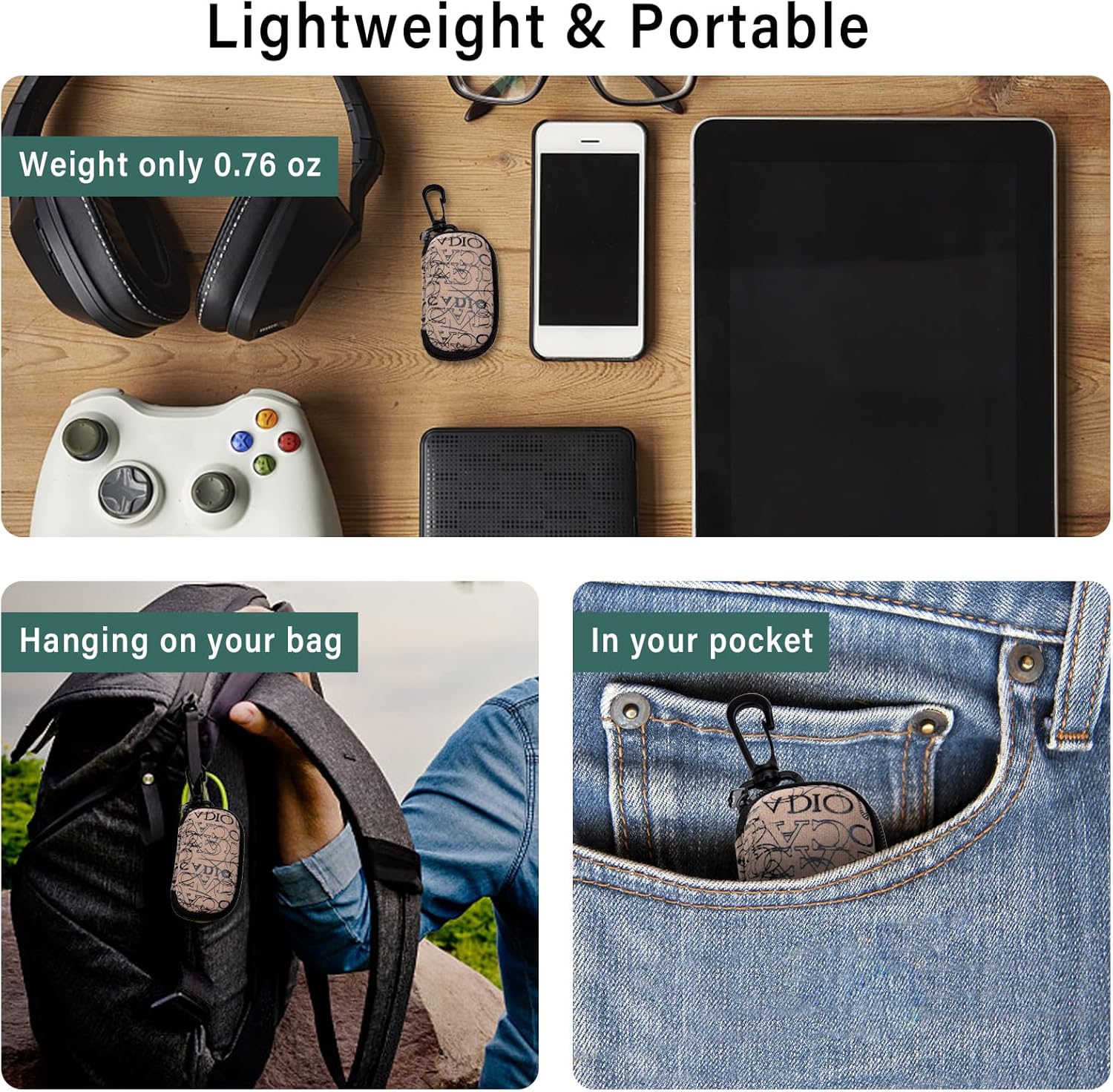 OPTOFENDY Gafas de lectura plegables para mujeres y hombres, pequeños lectores de bisagra de resorte, anteojos de luz azul portátiles con estuche
