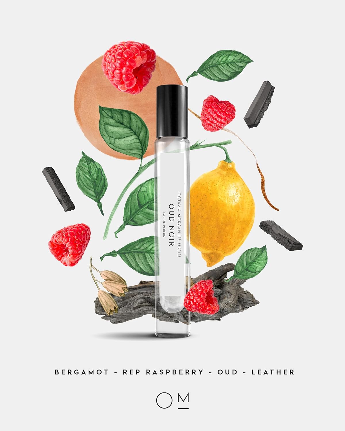 Los Angeles Oud Noir Eau De Parfum Spray  Fragancia de cuero picante amaderado de larga duración  Fragancia en espray para hombres y mujeres, 0.3 fl