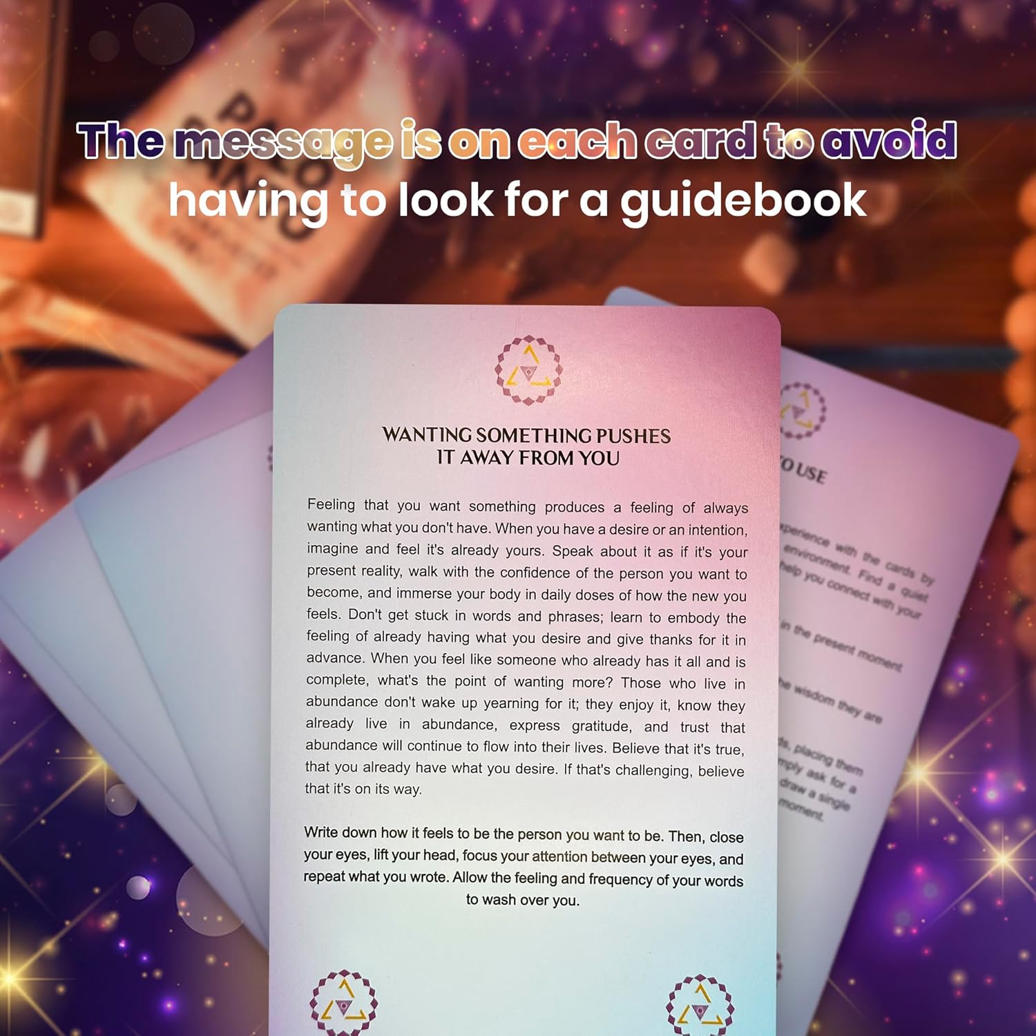 Cartas Oracle con significados en ellos  Reconecta tu conciencia amorosa  44 mensajes intuitivos de alta vibración metafísica.