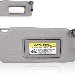 Visera solar del lado del pasajero derecho para Honda Accord 2008 2009 2010 2011 2012, sustituye a 83230TA0A91ZA, parasol lateral derecho gris con Visera solar del lado del pasajero derecho para Honda Accord 2008 2009 2010 2011 2012, sustituye a 83230TA0A91ZA, parasol lateral derecho gris con