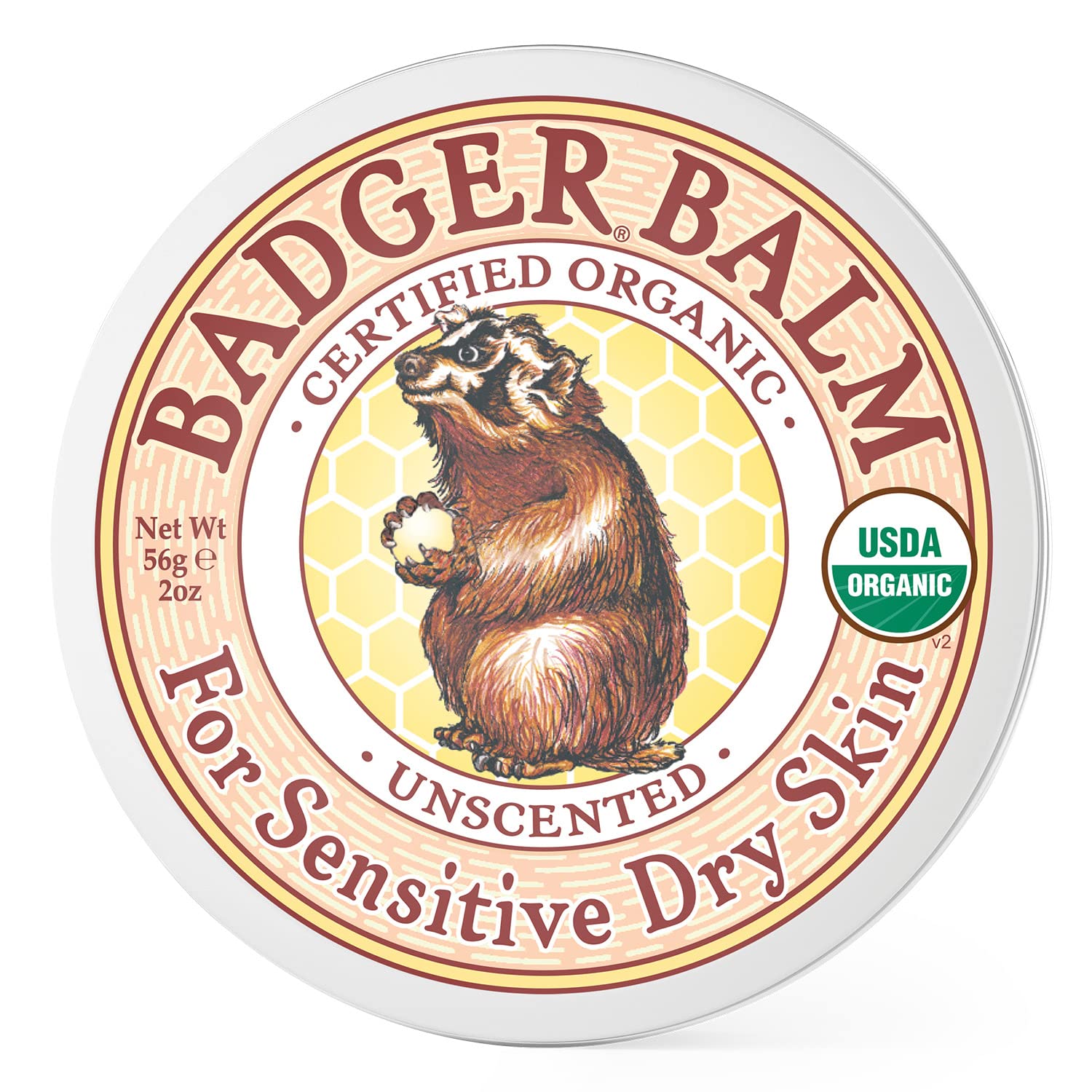Badger – Bálsamo para piel seca sin perfume, bálsamo para piel sensible, bálsamo hidratante para piel seca y agrietada, bálsamo sin perfume, bálsamo