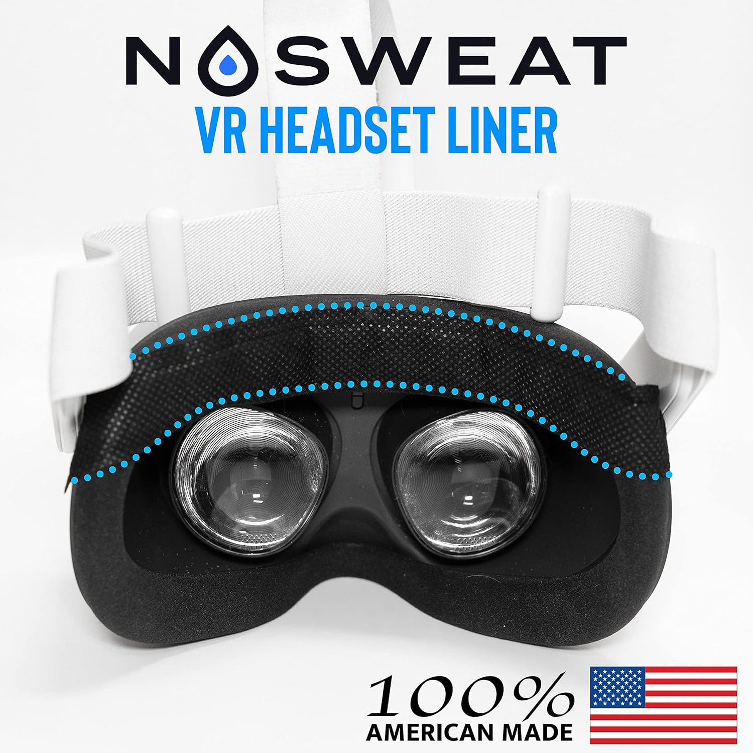VR Headset Sweat Liner  para gafas de realidad virtual y Oculus  Desechable  Paquete de 6