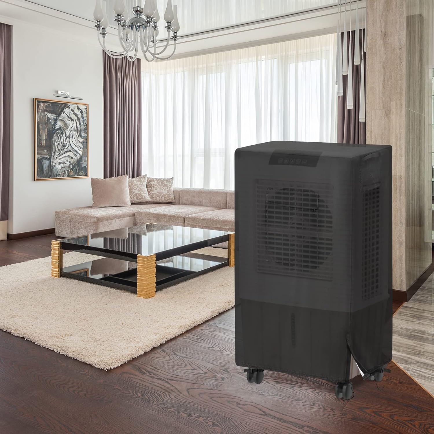 Cubierta de enfriador evaporativo para enfriador evaporativo Hessaire MC26A, cubierta impermeable para enfriador de aire evaporativo, 21 x 15 x 32