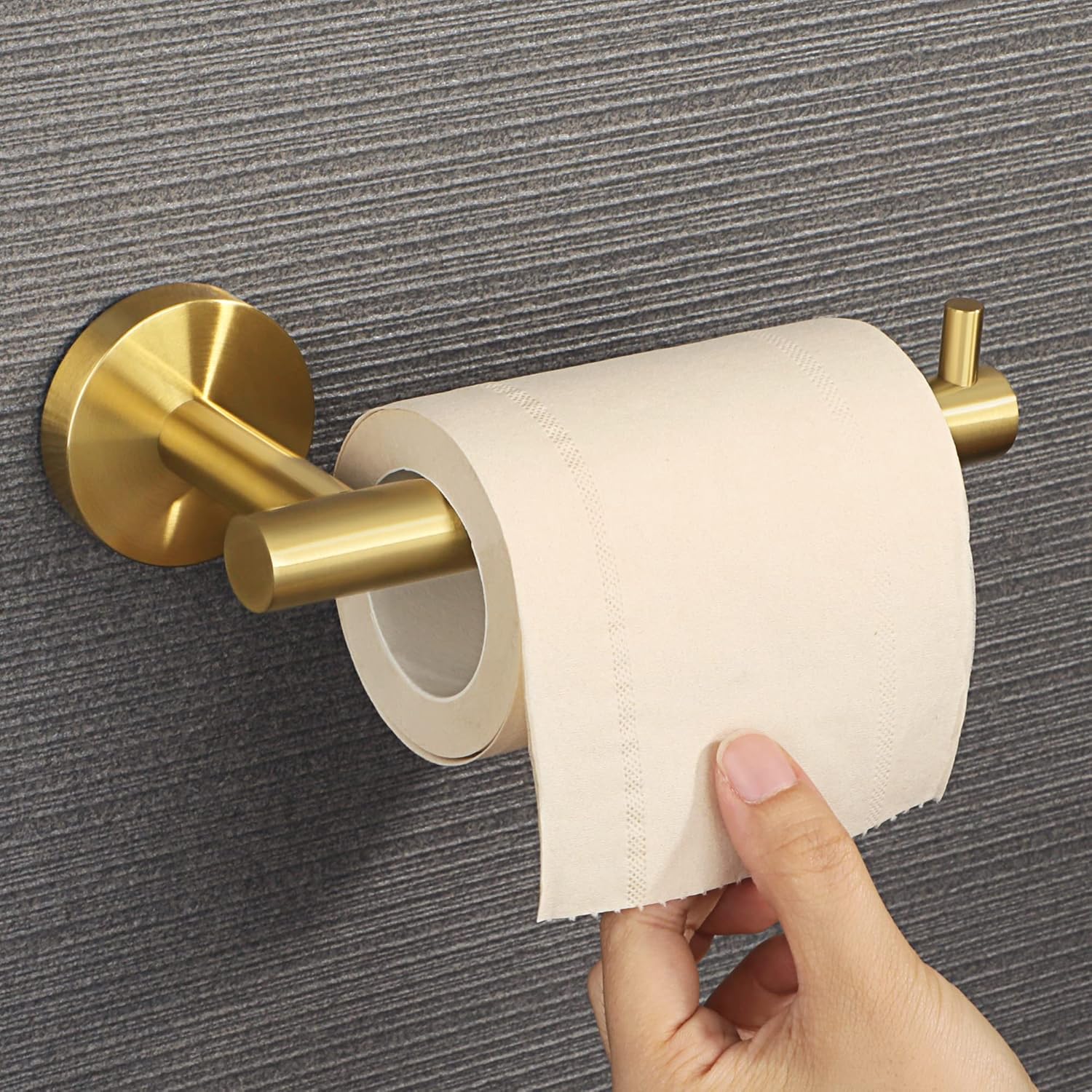 Alise Soporte de papel higiénico,Soporte de papel higiénico Soporte de papel higiénico de montaje en pared Dispensador de almacenamiento,Estante de