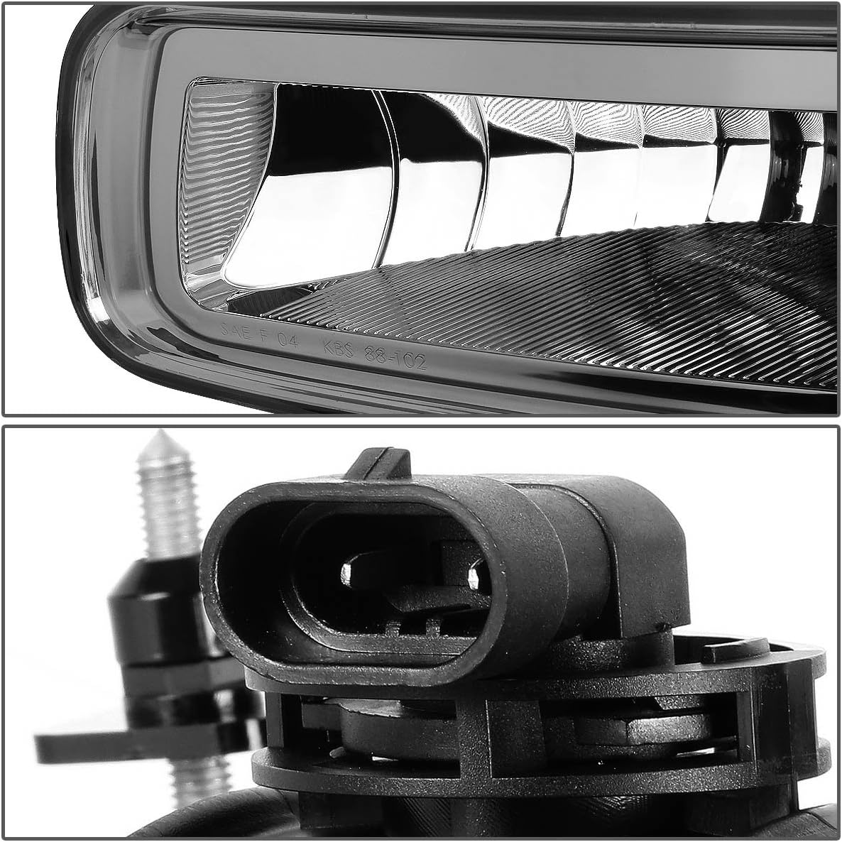 DNA MOTORING FL-NS048-SM – Luz antiniebla para parachoques delantero para el lado del conductor y del pasajero, mejora la visibilidad compatible con