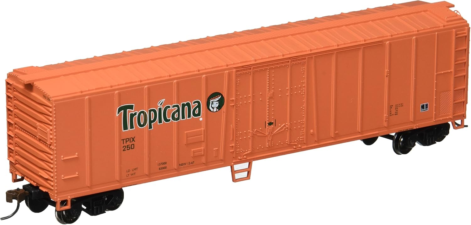Bachmann Industries Frigorífico de Acero de 50′ – Tropicana Orange (Escala HO)