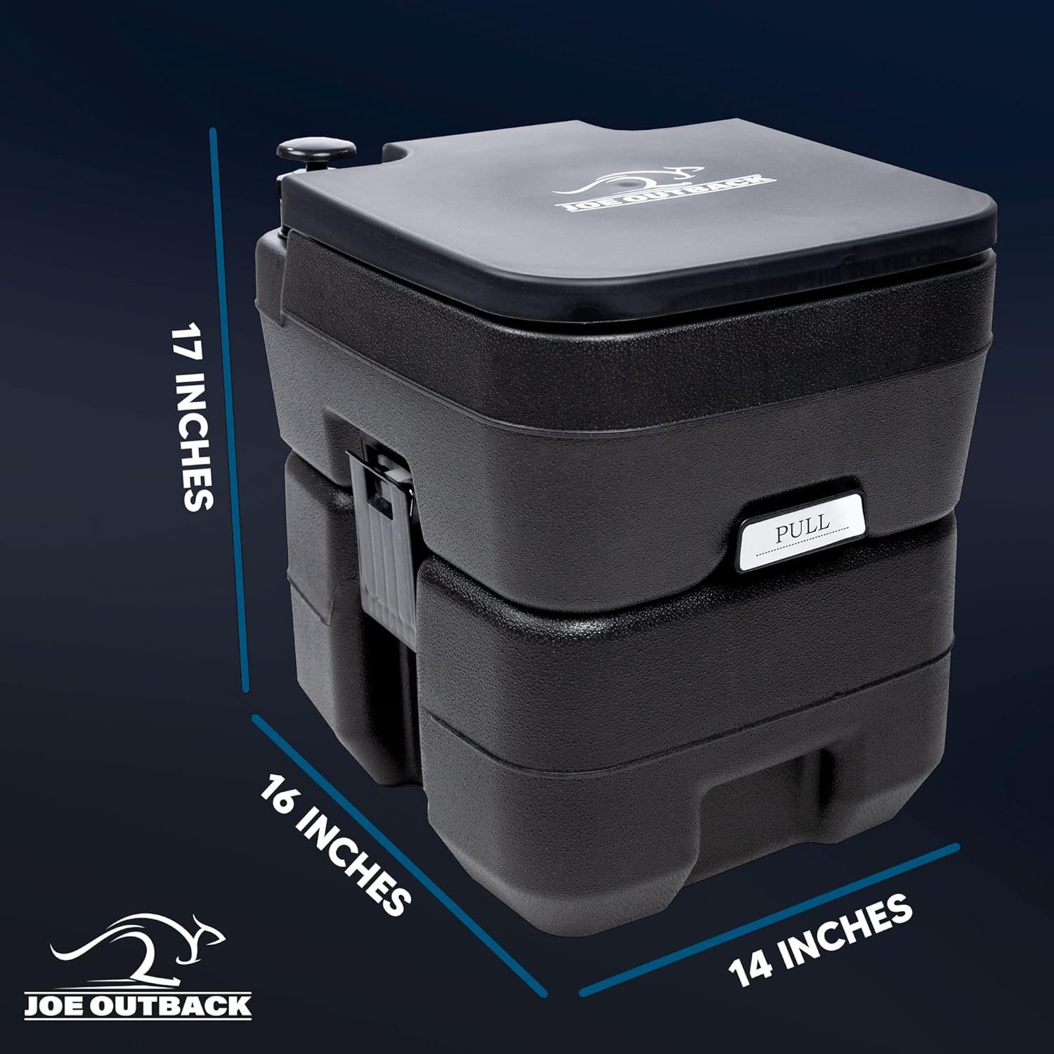 Inodoro de camping con bolsas de inodoro  Inodoro de campamento de agua dulce de 2.5 galones para hasta 50 descargas limpias  Inodoro portátil sin