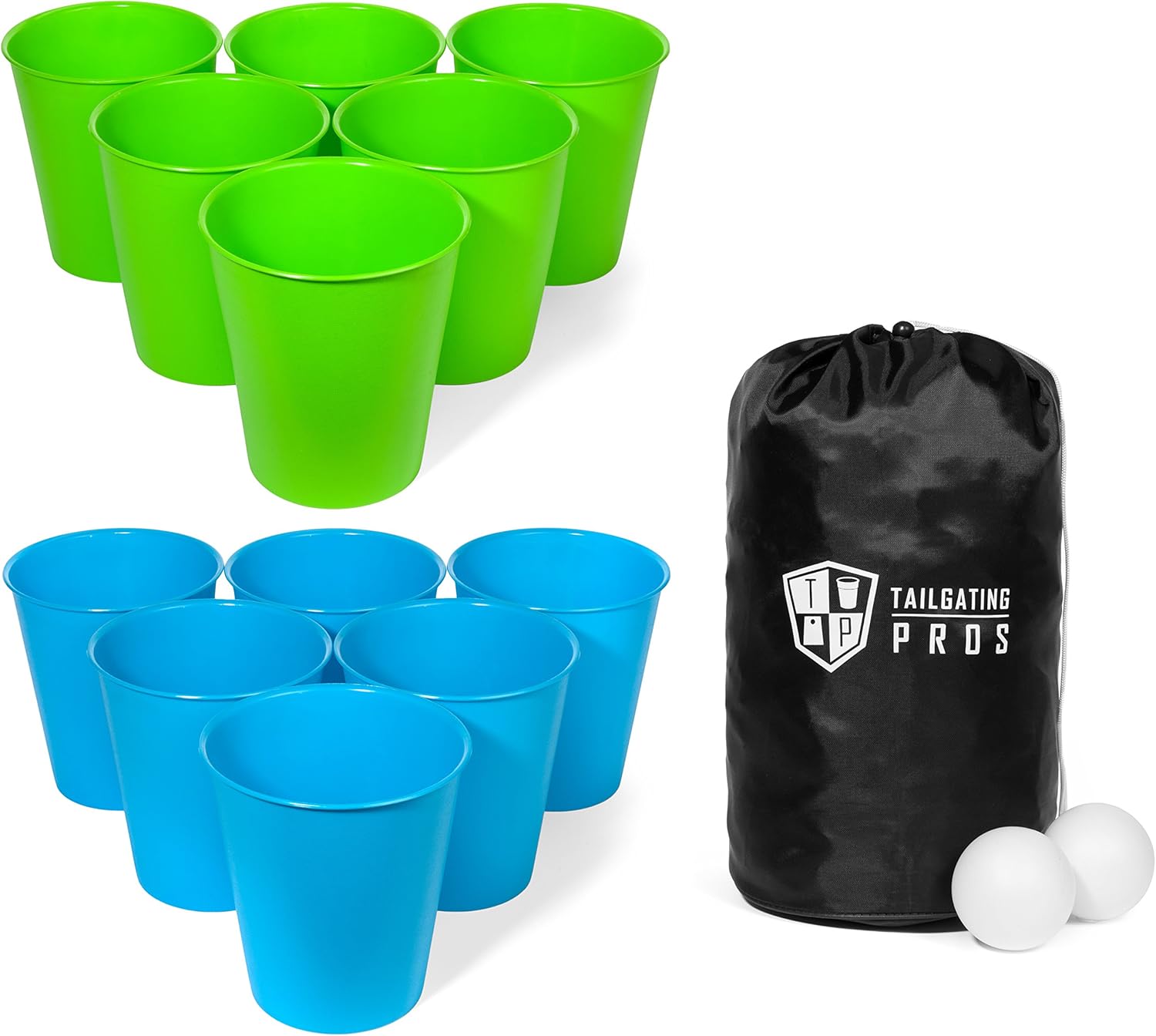 Tailgating Pros Pong gigante para césped con funda de transporte