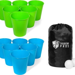 Tailgating Pros Pong gigante para césped con funda de transporte Tailgating Pros Pong gigante para césped con funda de transporte