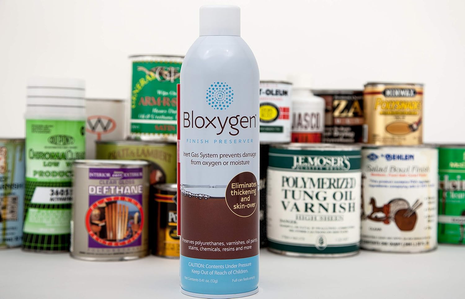 Bloxygen Preservador. Pulverizar, sellar y almacenar. 3 latas Pack. Sistema de preservación de gas inerte.
