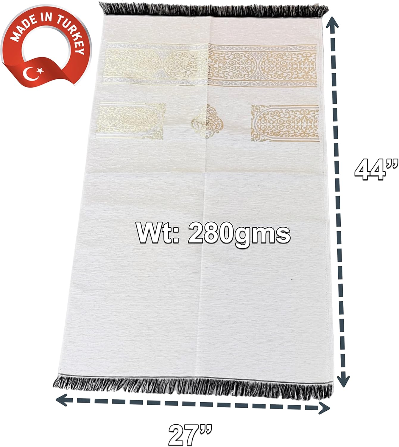 Alfombra de oración musulmana, alfombra de oración turca, alfombra de oración para hombres musulmanes, mujeres, Janamaz con temática de kaaba para