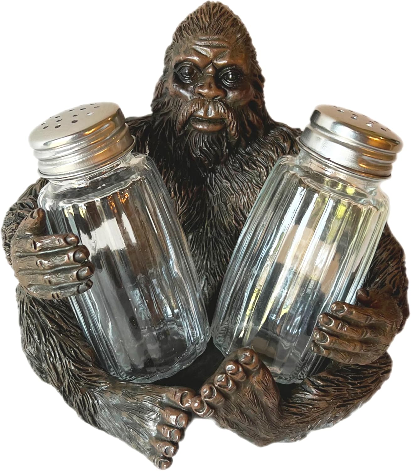 Bigfoot Sasquatch – Juego de salero y pimentero, decoración artística de montaña cabaña
