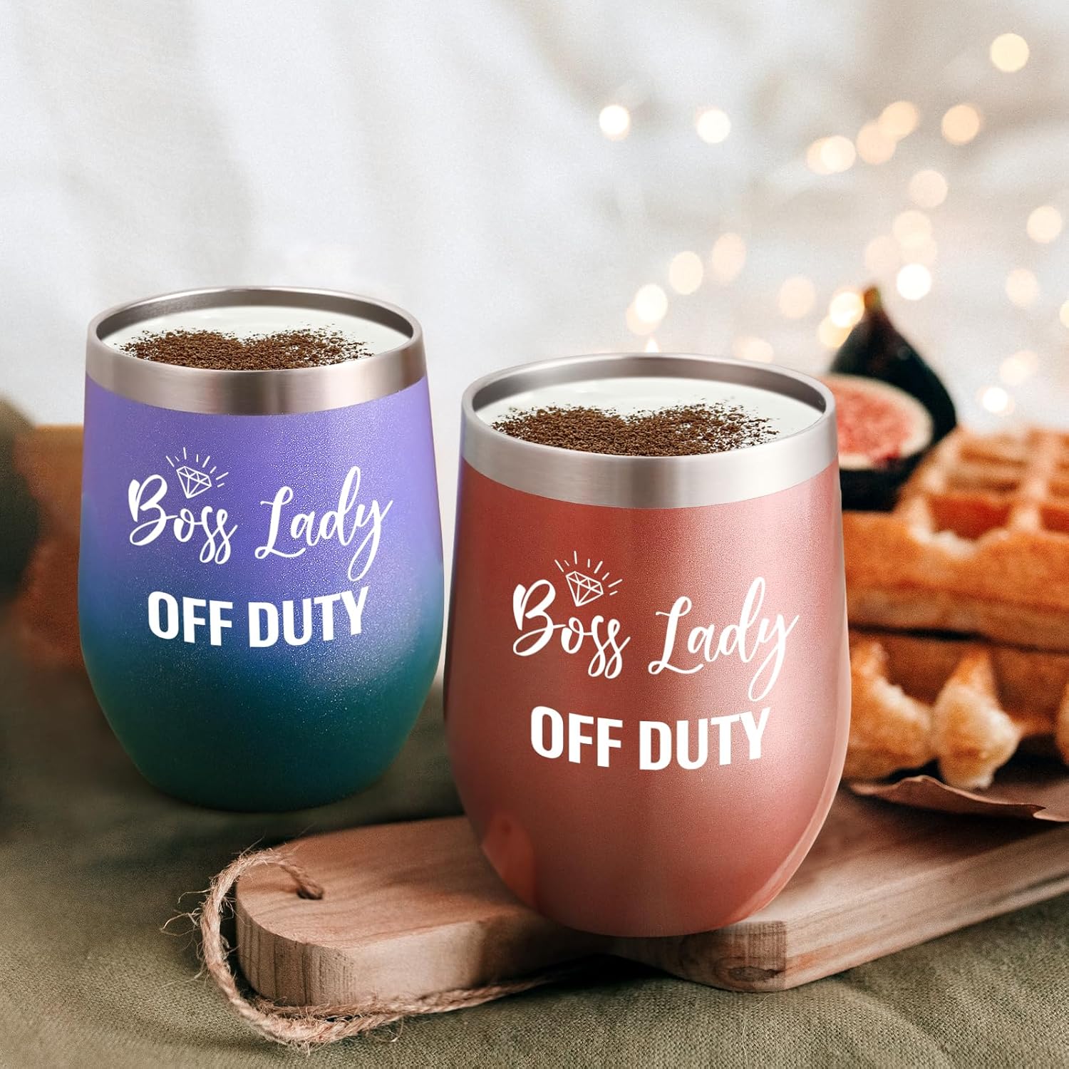 LiqCool – Regalos de Boss Lady para mujer, vaso de vino aislado para jefa, regalos de vino para mujeres y mujeres, regalos de mejor jefa para el día