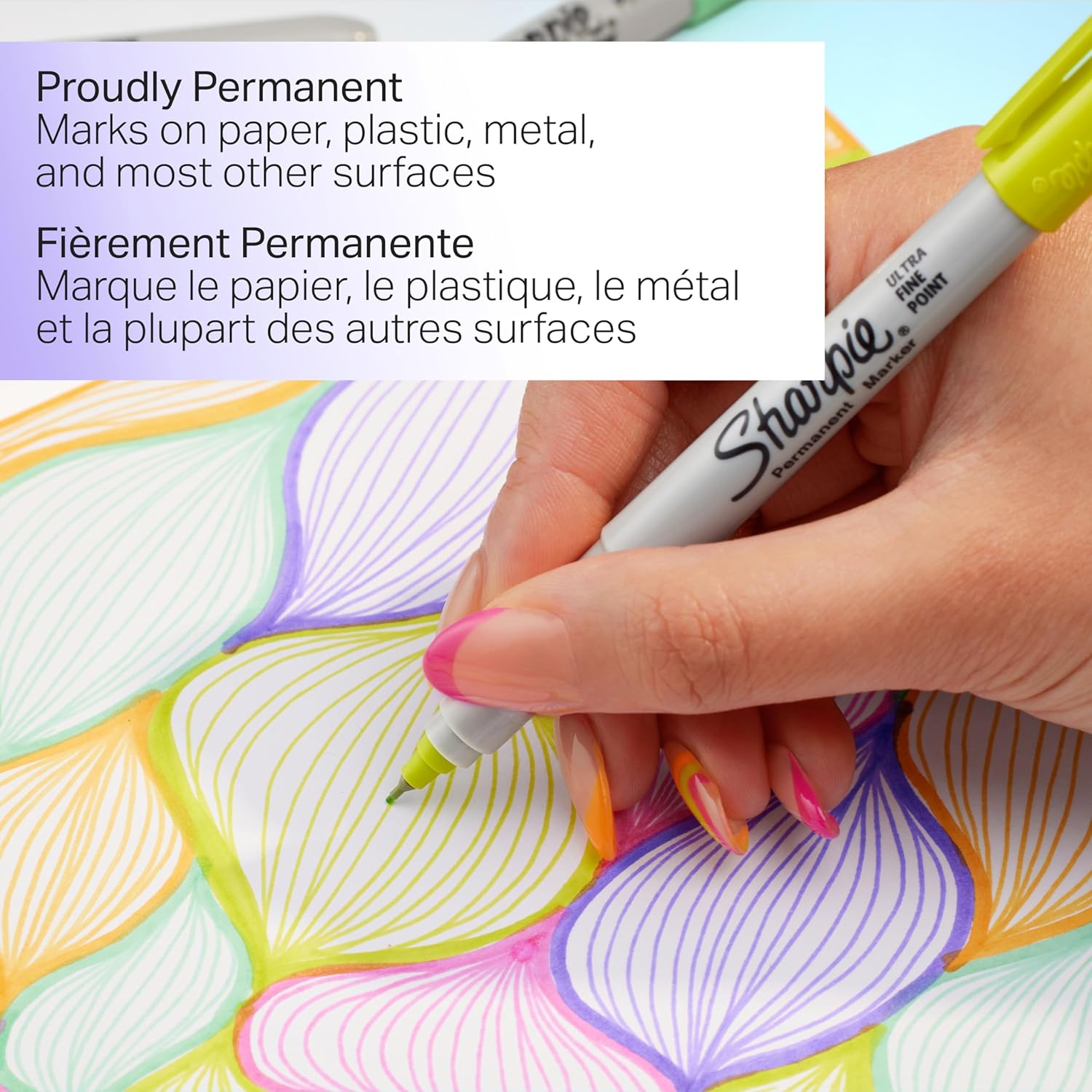 SHARPIE Glam Pop – Marcadores permanentes, juego de marcadores de punta ultrafina, rellenos de calcetines, suministros de arte, regalos para