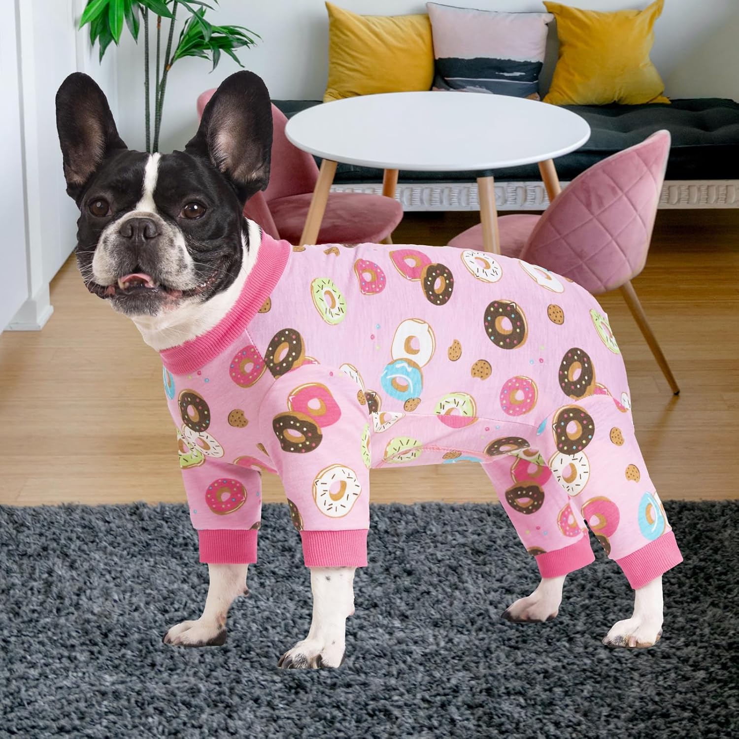 Traje de recuperación de cirugía para perros, mameluco para cirugía hembra, perros machos, pijamas de manga larga, mameluco para perros pequeños,