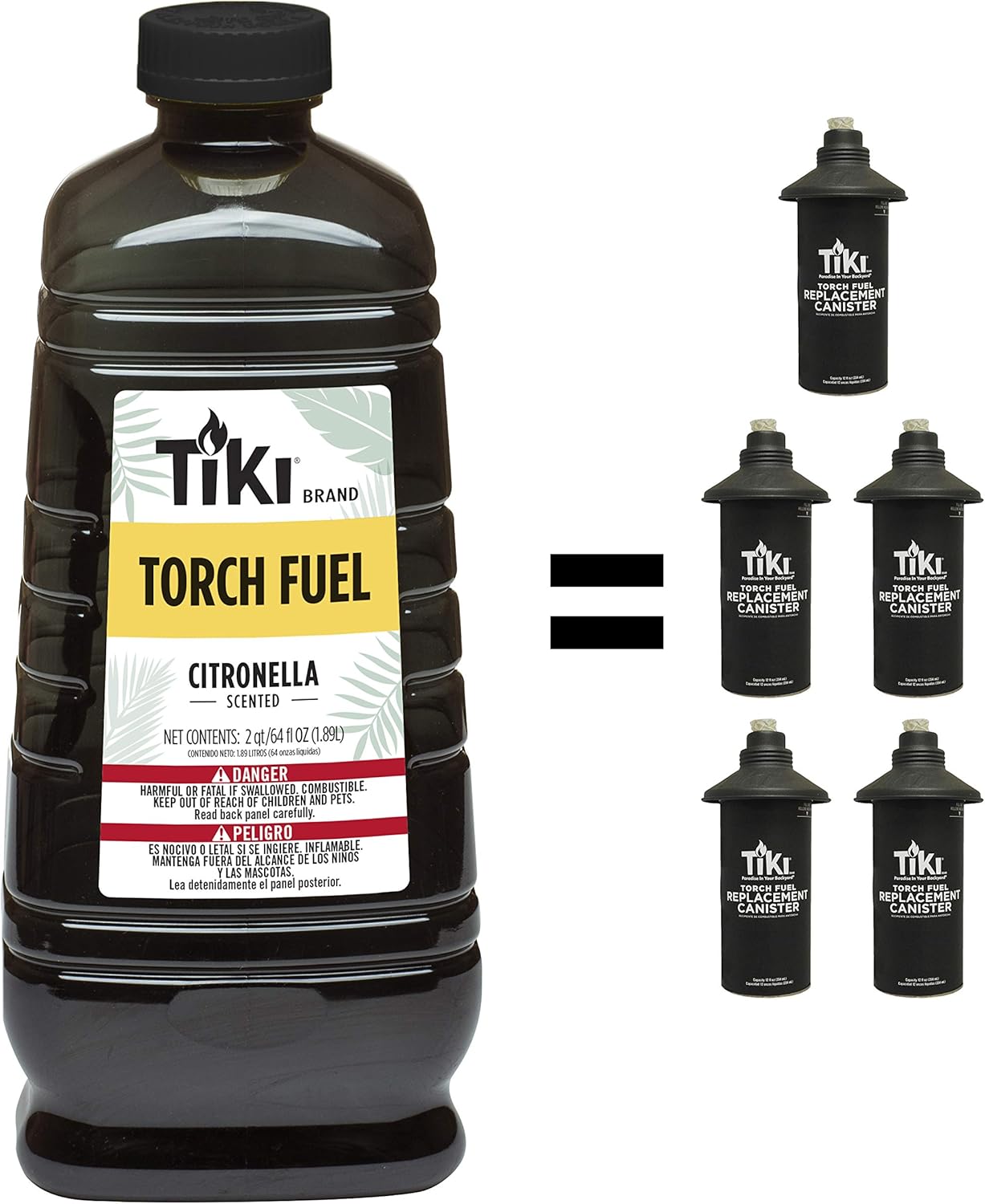 Combustible para antorcha marca TIKI, Marrón