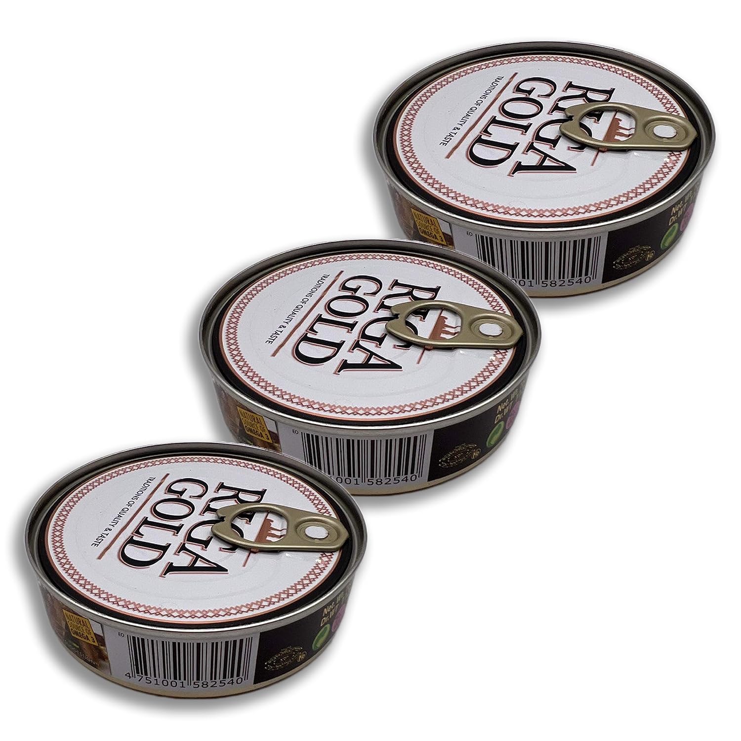Riga Gold Shproti, espadines en aceite, 5.64 onzas (paquete de 3)