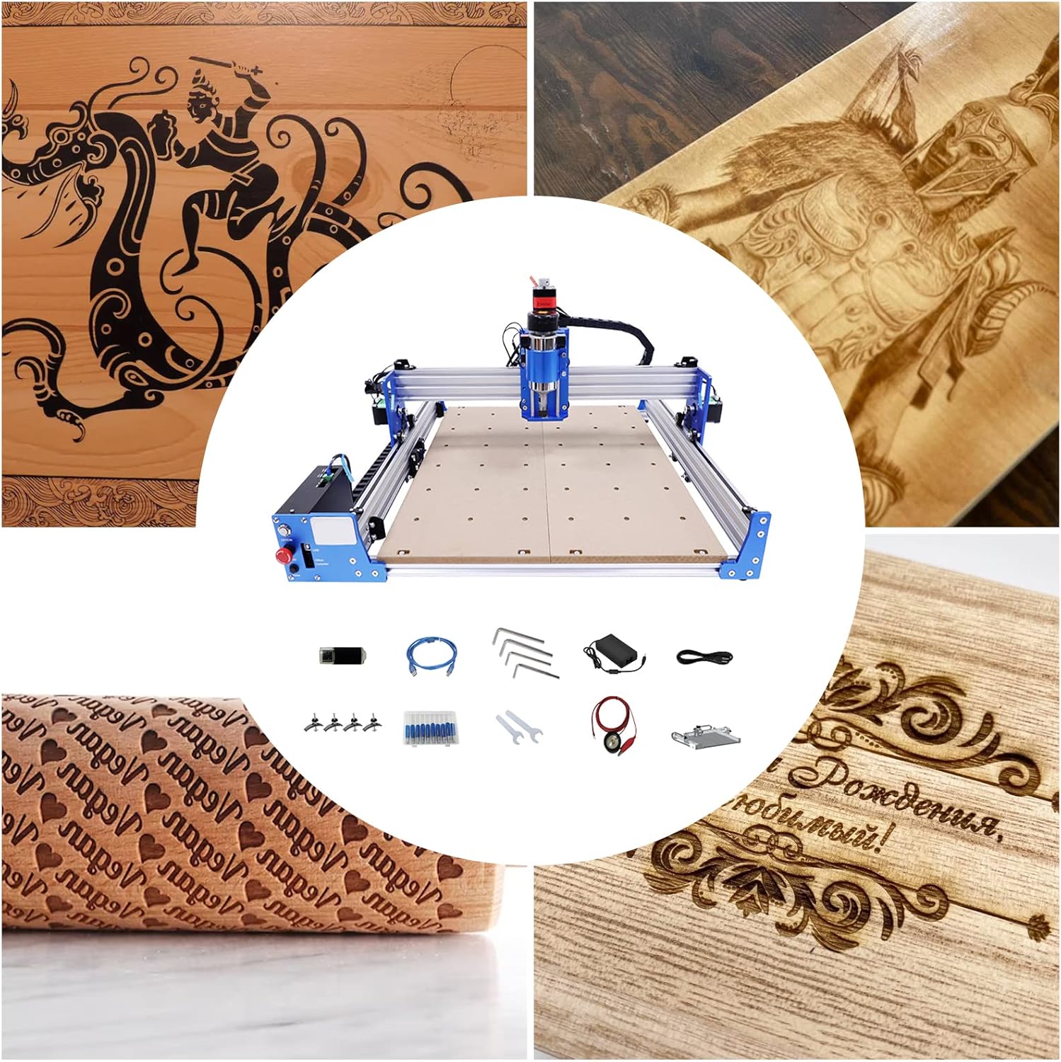 Máquina de grabado CNC 4040 CNC Router Machine Kit Pro Fresadora para Madera Metal Acrílico MDF Tallado Artesanía