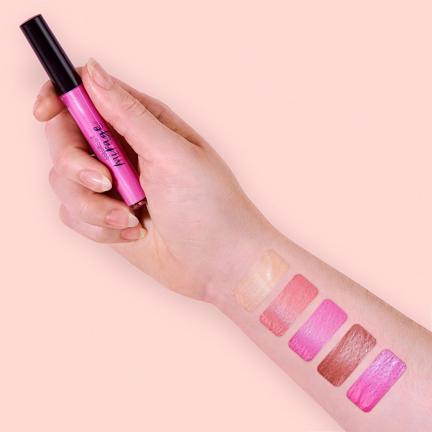 Expressions – Colección Mirage Lip Gloss de 5 piezas, paquete de 5 brillos de labios, tubos surtidos de brillo de labios con varita, juego de brillo