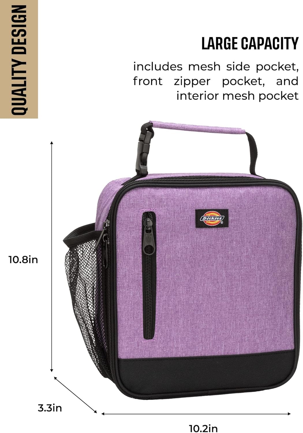 Dickies Lonchera básica aislada para el trabajo, lonchera térmica reutilizable para la oficina, para hombres, mujeres (morado)