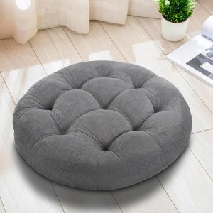 Millsilo Cojín de suelo grande, cojín redondo para el suelo, para adultos y niños, cojín de meditación grueso copetudo para yoga, sala de estar, Millsilo Cojín de suelo grande, cojín redondo para el suelo, para adultos y niños, cojín de meditación grueso copetudo para yoga, sala de estar,