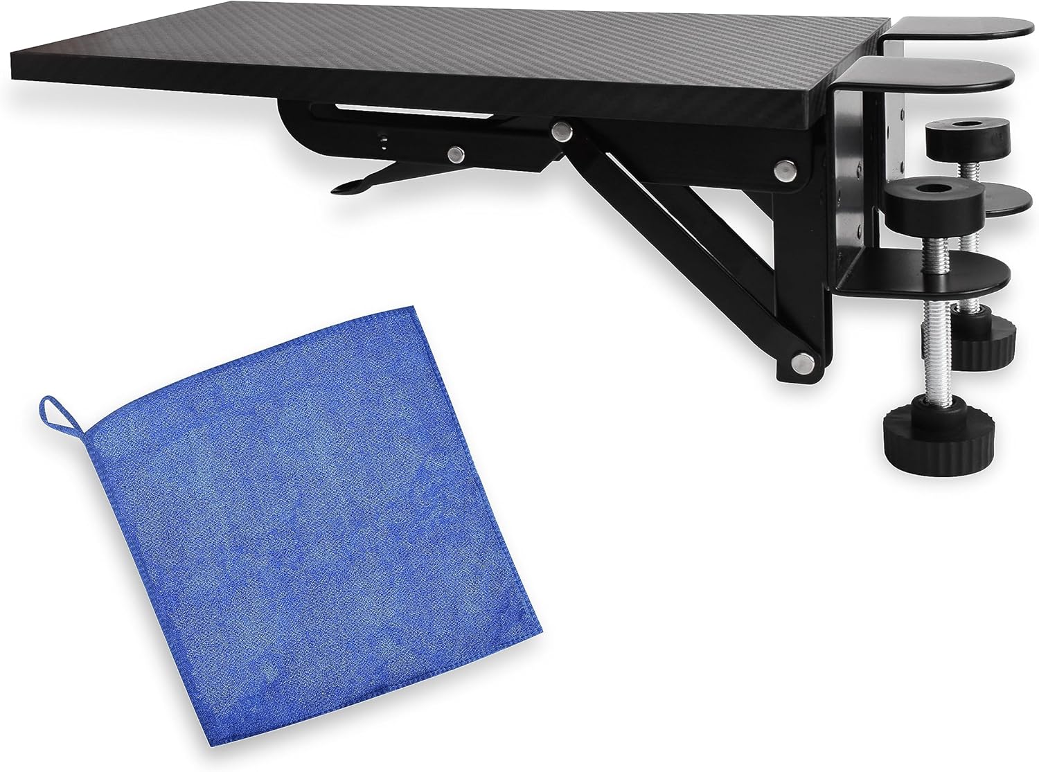 ZANCLUX Bandeja extensora ergonómica de escritorio, reposabrazos de computadora para escritorio, soporte para reposabrazos, abrazadera resistente
