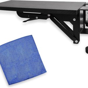 ZANCLUX Bandeja extensora ergonómica de escritorio, reposabrazos de computadora para escritorio, soporte para reposabrazos, abrazadera resistente ZANCLUX Bandeja extensora ergonómica de escritorio, reposabrazos de computadora para escritorio, soporte para reposabrazos, abrazadera resistente