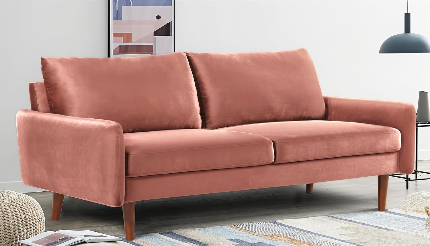 Container Furniture Direct Kent – Juego de sofá de 2 piezas para salas de estar modernas y espacios compactos, muebles de estudio con diseño