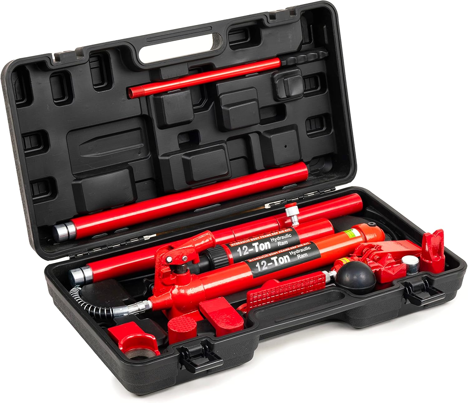 REDLOONG 10 Ton Porta Power Hydraulic Jack, Upgraded Hydraulic Combined Multifunctional Jack for car Repairs,Auto Body Frame Repair Kit (12 Ton)