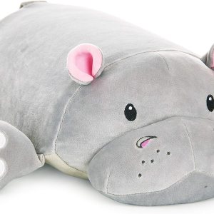Gloria The Hippo – Almohada de felpa de espuma viscoelástica, 15 pulgadas Gloria The Hippo – Almohada de felpa de espuma viscoelástica, 15 pulgadas