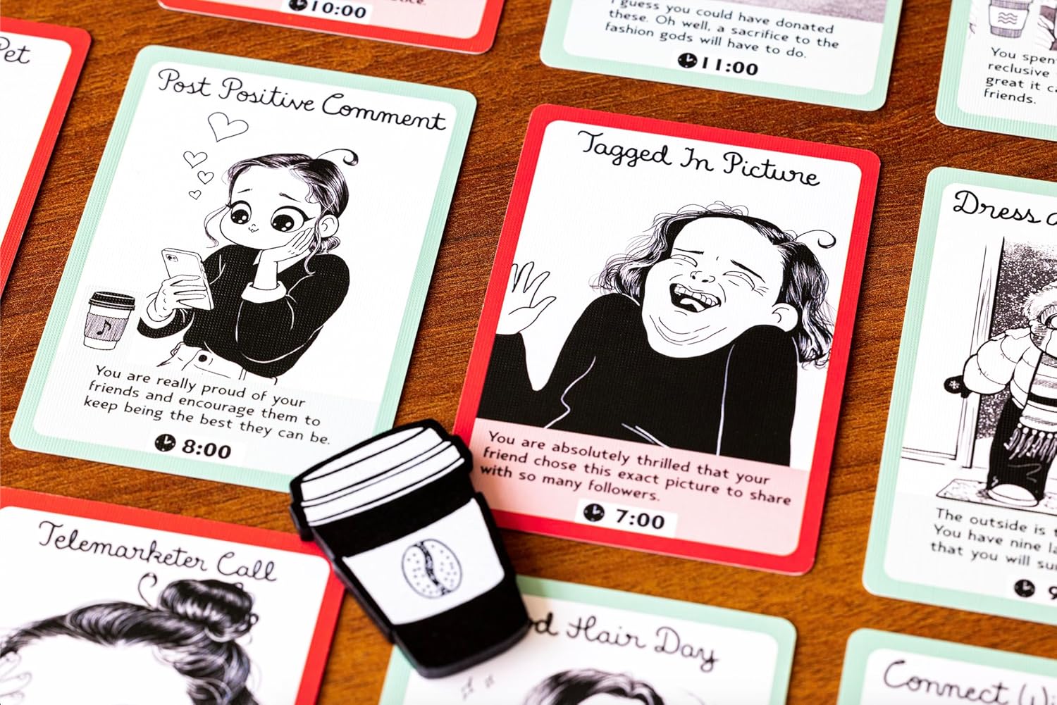 Juego de cartas descuidado