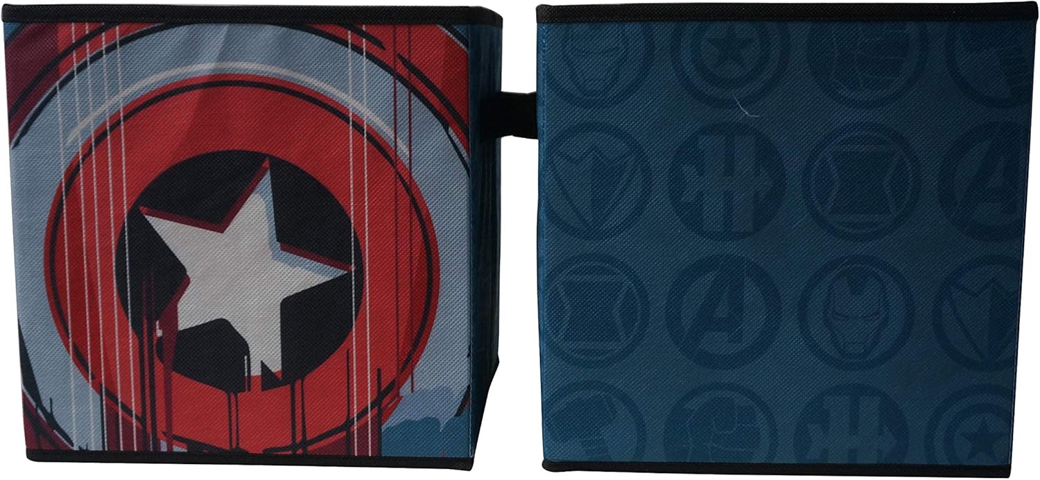 Idea Nuova Marvel Avengers – Juego de 2 cubos de almacenamiento duraderos con asas